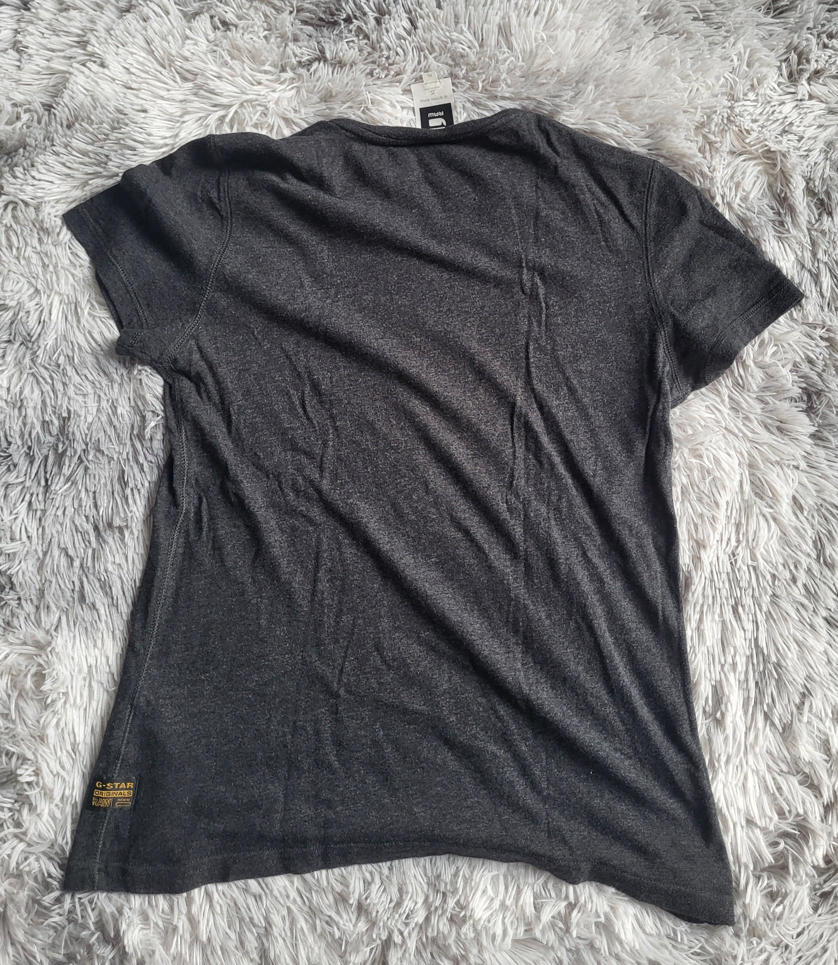 T-shirt G-Star RAW Graphic – Gris Anthracite Chiné – 100% Coton – Taille XL