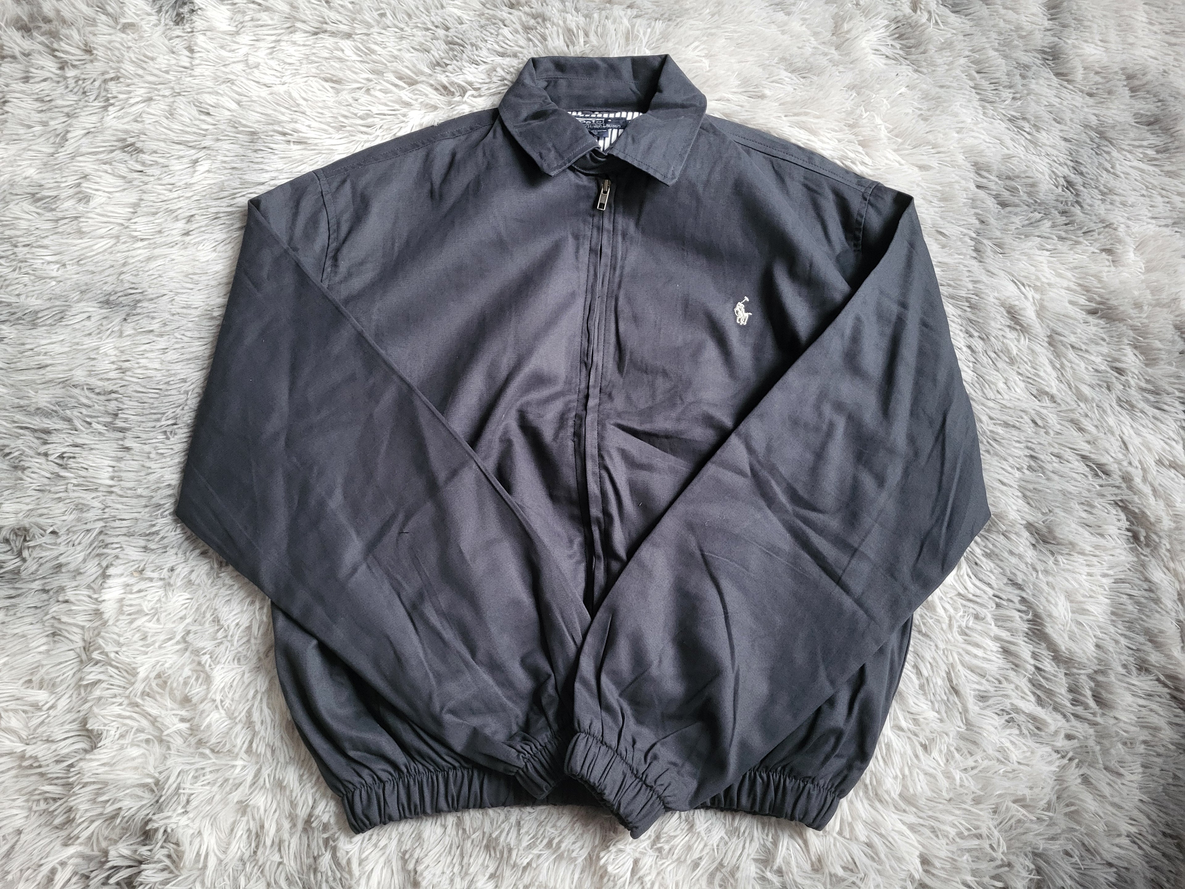 Veste Harrington Polo Ralph Lauren Homme - Bleu - Coton Premium - Taille L - Neuf