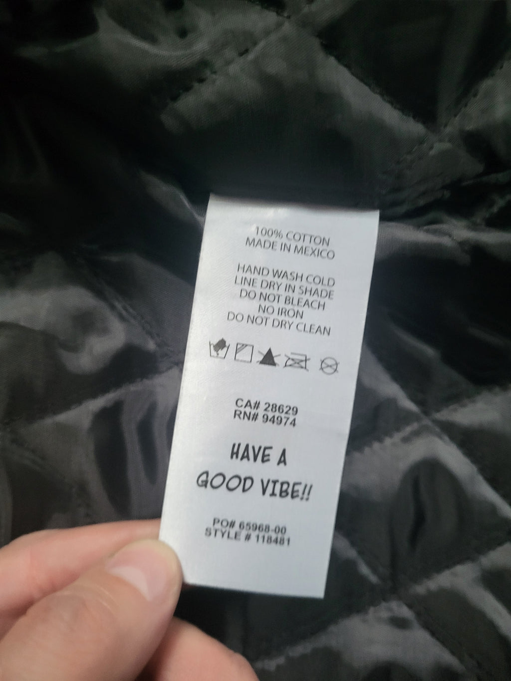 Veste Stüssy Canvas Noire Homme - Double Logo Brodé - Taille M - Neuf