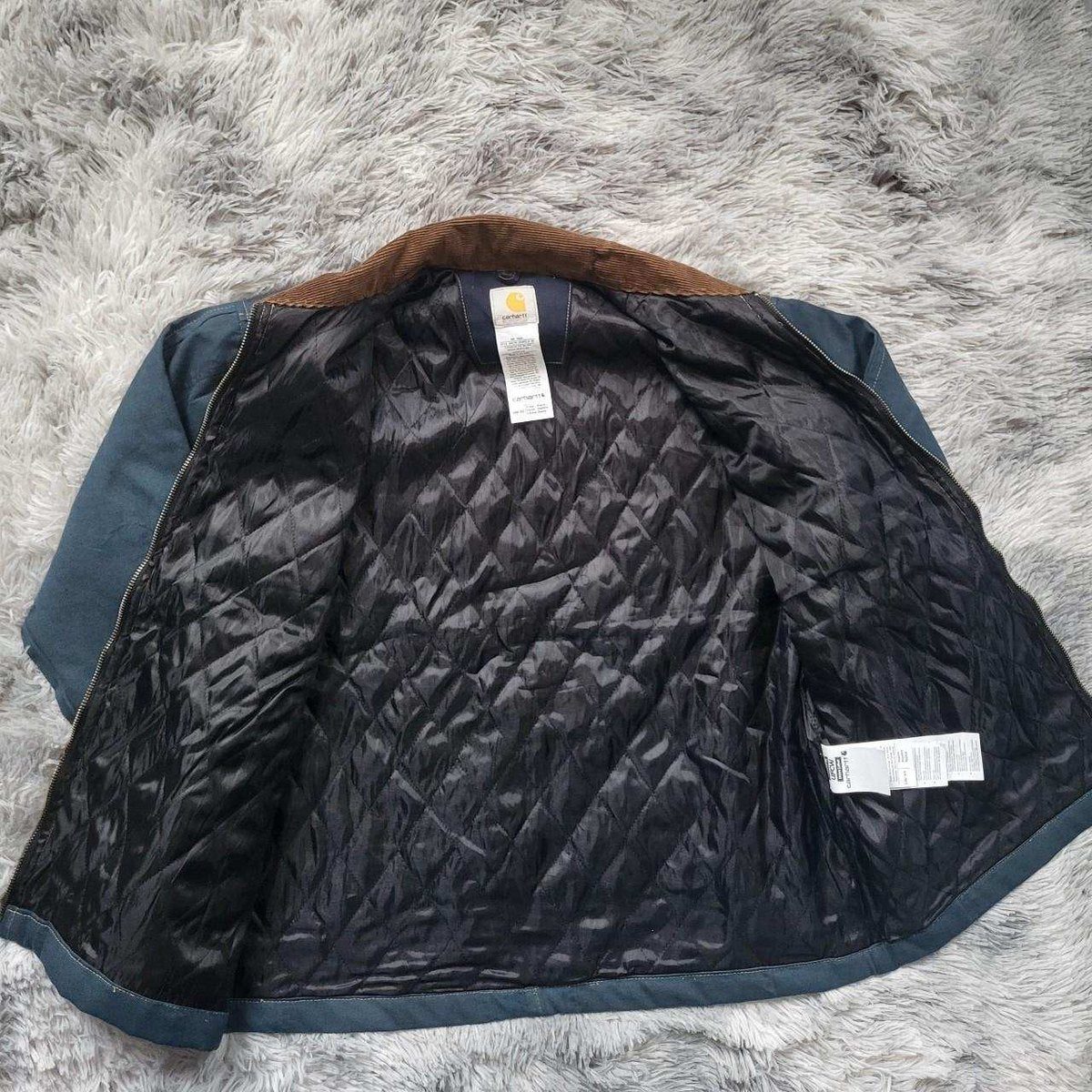 Veste Carhartt Rework Bleu Marine - Taille XL - Vintage Workwear